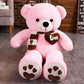 Giant 80cm Teddy Bear with Scarf | Soft Plush Stuffed Animal Kids Toy