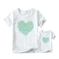 Family Matching T-Shirts | Mommy and Me Floral Heart Flower Outfits