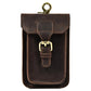 Men's Genuine Leather Belt Pouch | Vintage Waist Bag & Phone Holster