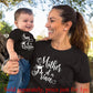 Mama & Mama's Boy Matching Shirts | Mother Son Cotton T-Shirt & Romper