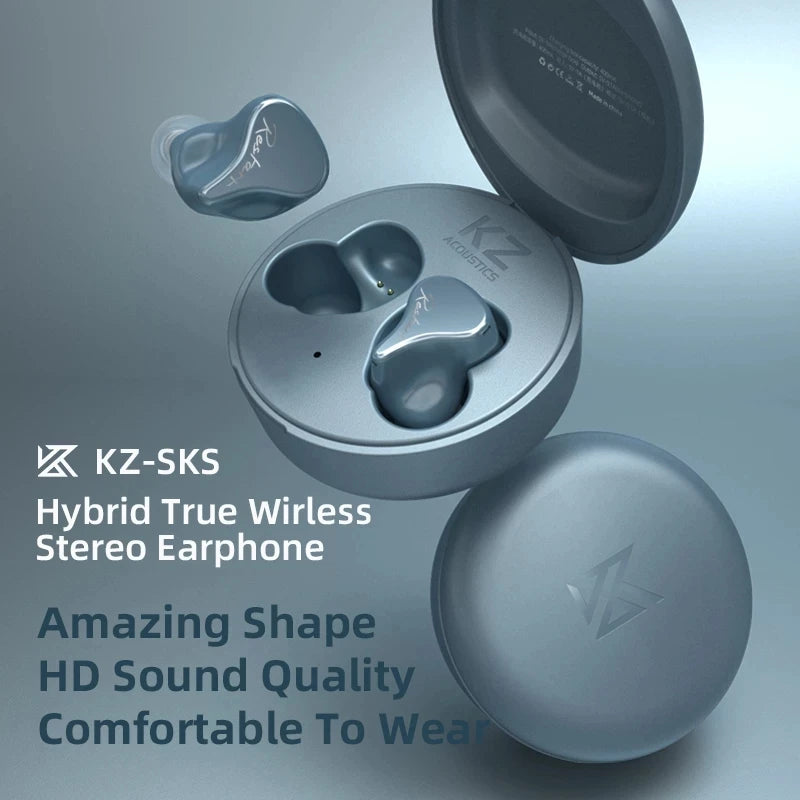 1DD+1BA Hybrid TWS Earbuds | Bluetooth 5.2 Wireless HIFI Monitor IEM
