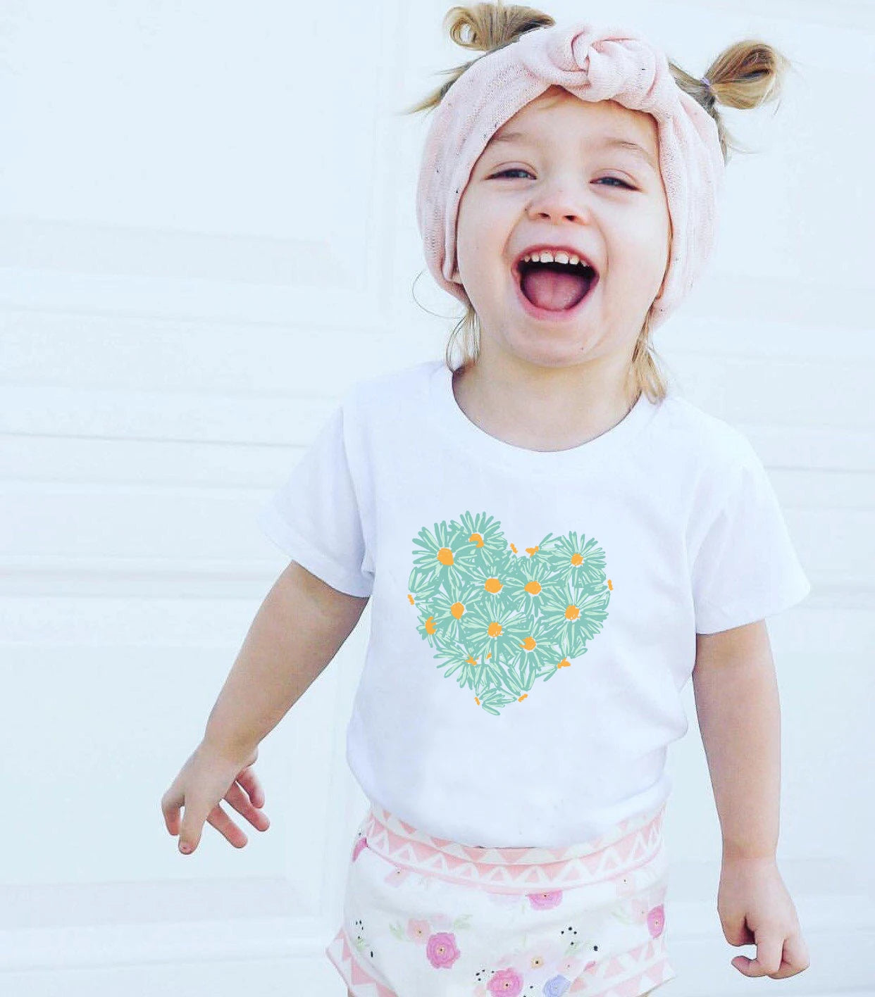 Family Matching T-Shirts | Mommy and Me Floral Heart Flower Outfits
