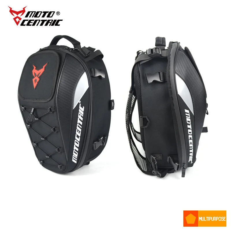 Motorcycle Tail Bag | Waterproof Expandable Rear Seat Backpack Cargo
