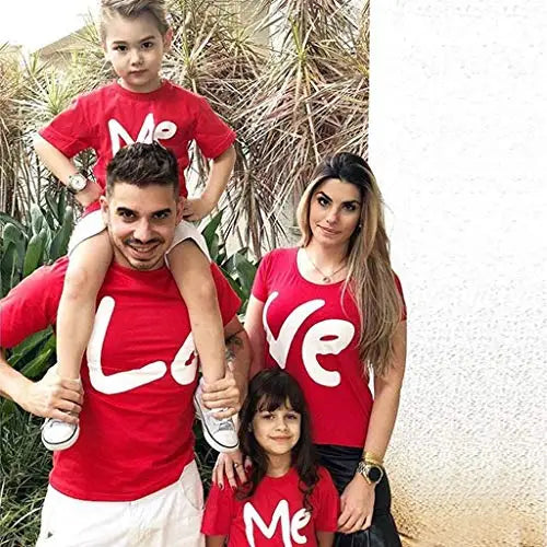 Love Me Matching Family Shirts | Valentine's Day Tees for Mum & Dad