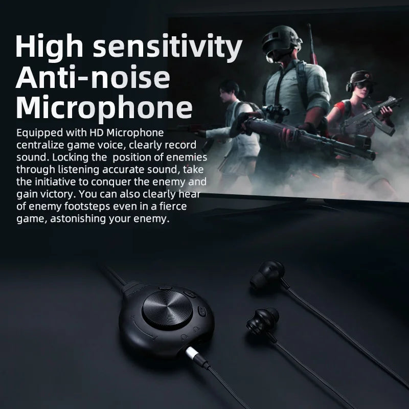 Li Pro Wired Earphones with 7.1 Virtual Sound Card - HIFI Audio