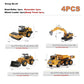Alloy Diecast Excavator Loader | 1:50 Scale Metal Construction Model