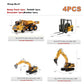 Alloy Diecast Excavator Loader | 1:50 Scale Metal Construction Model