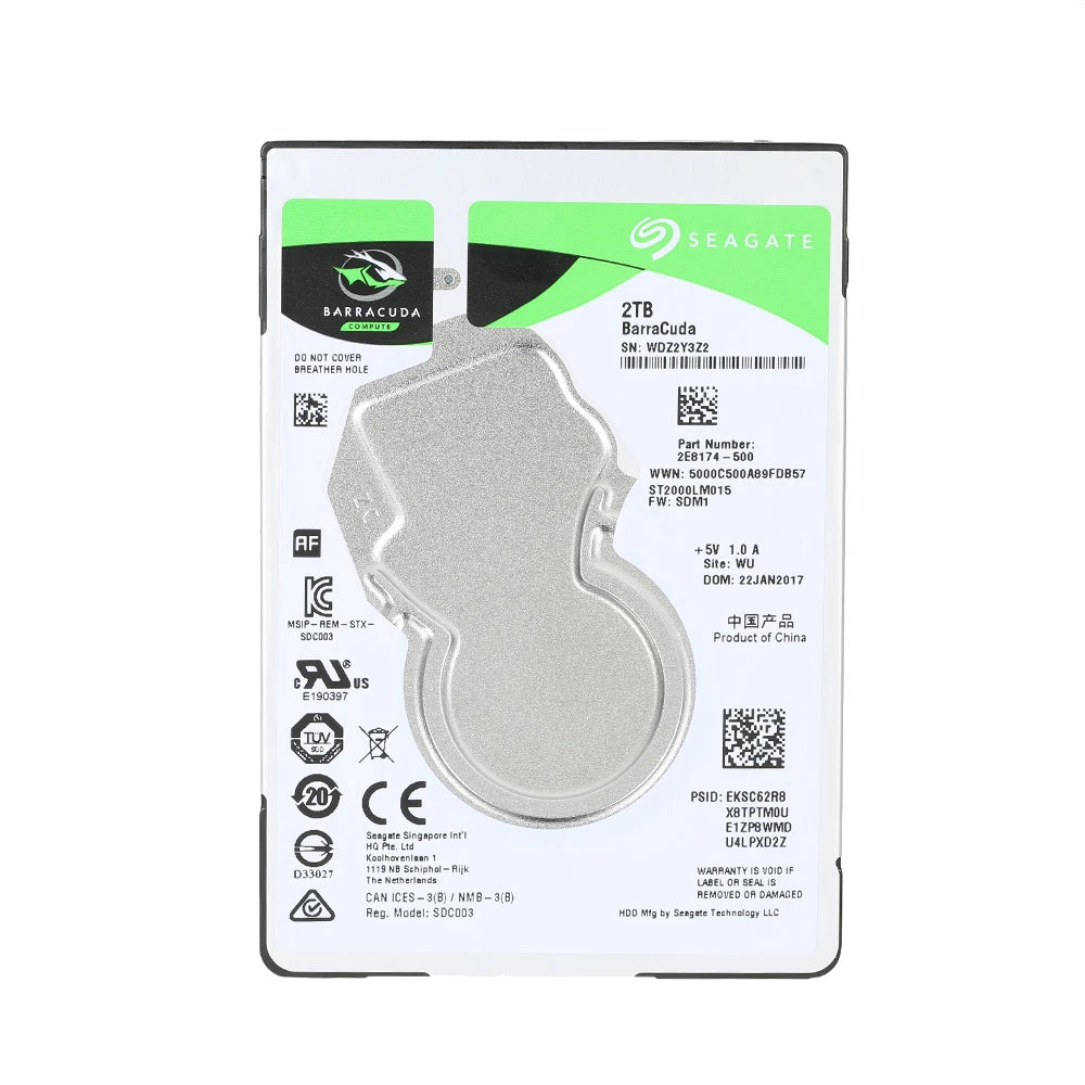 1TB 2.5-inch Internal Laptop Hard Drive - Slim 7mm SATA HDD