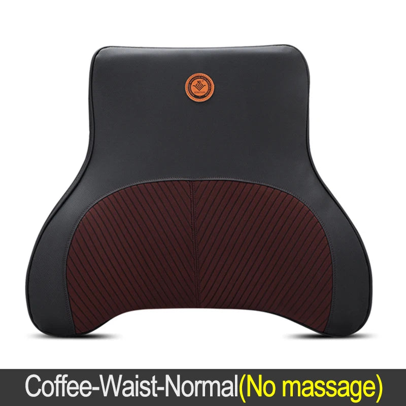 Electric Car Massage Neck Pillow - Memory Foam Back Support