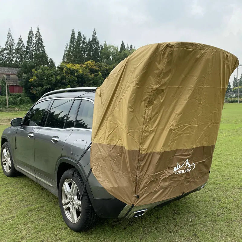 Car Trunk Sunshade Tent | Rainproof Rear SUV Motorhome Camping Tent