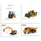Alloy Diecast Excavator Loader | 1:50 Scale Metal Construction Model