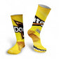 Funny Potato Chip Socks - 3D Printed Novelty Snack Art Socks