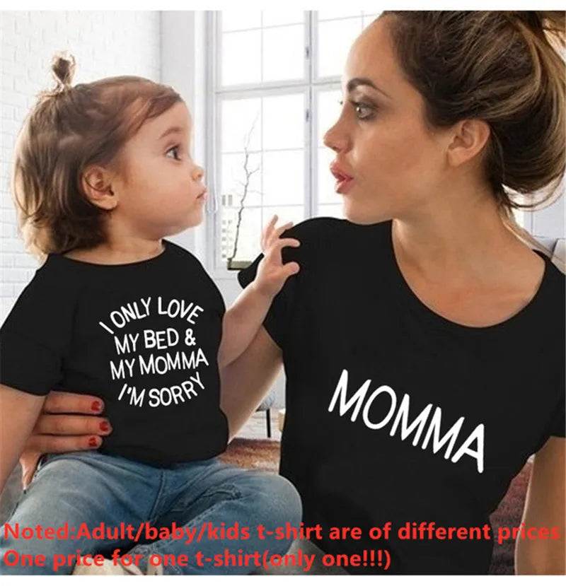 Mama & Mama's Boy Matching Shirts | Mother Son Cotton T-Shirt & Romper