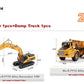 Alloy Diecast Excavator Loader | 1:50 Scale Metal Construction Model