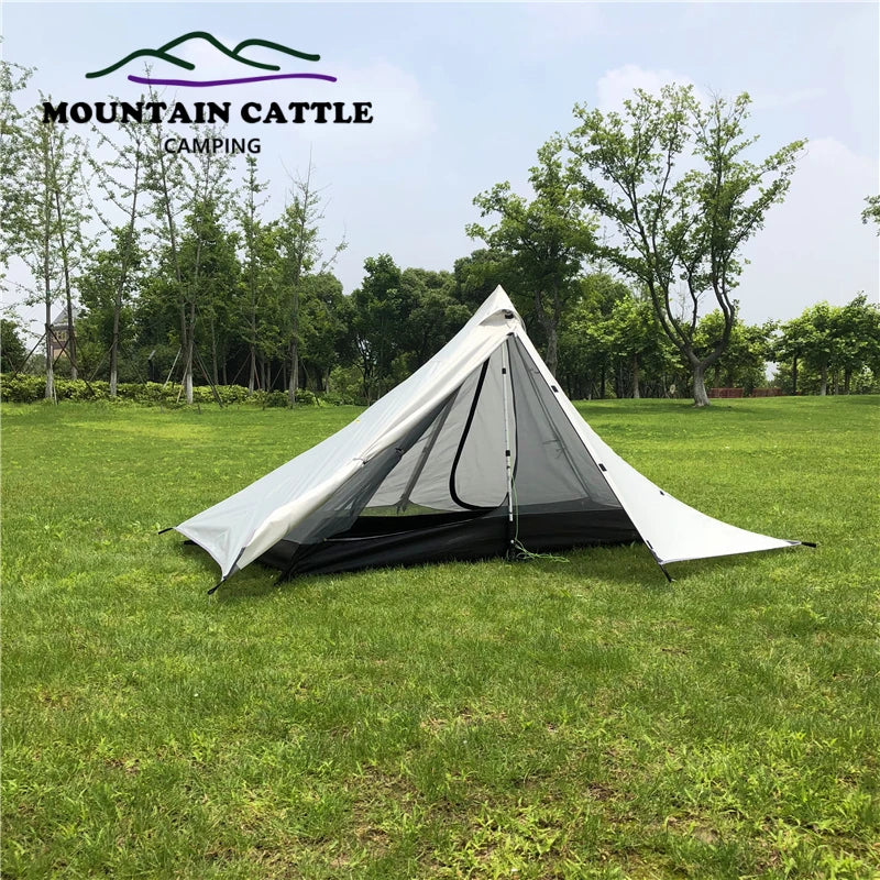 Ultralight Single Person Pyramid Tent - 4-Season Waterproof Shelter