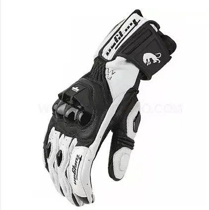 Men's Leather Motorcycle Gloves | Windproof Touch Screen Motorbike Set