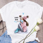 Super Mom Graphic T-Shirt | Pink Harajuku Mother's Love Summer Tee