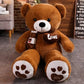 Giant 80cm Teddy Bear with Scarf | Soft Plush Stuffed Animal Kids Toy