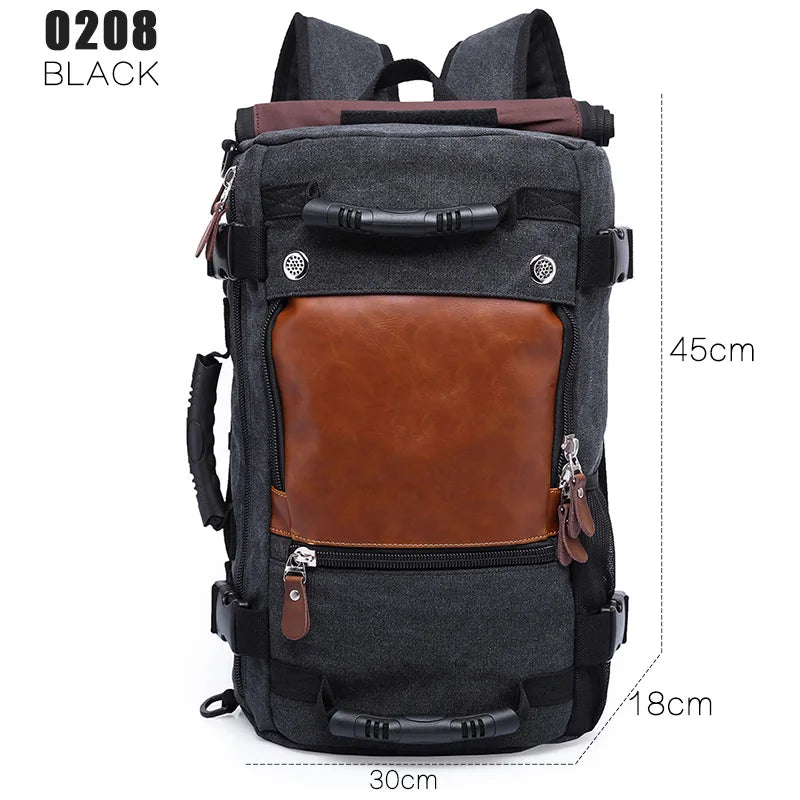 50L Waterproof Travel Backpack | 17.3" Laptop Multifunction Hiking Bag