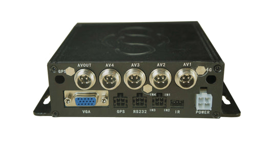 4-Channel Taxi & Rideshare MDVR Kit - 360° Cameras & 7" Monitor