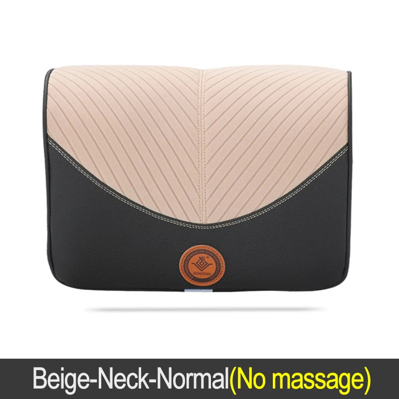 Electric Car Massage Neck Pillow - Memory Foam Back Support