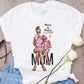 Super Mom Graphic T-Shirt | Pink Harajuku Mother's Love Summer Tee