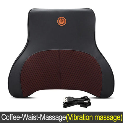 Electric Car Massage Neck Pillow - Memory Foam Back Support