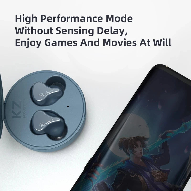 1DD+1BA Hybrid Earphones Bluetooth 5.2 TWS | Wireless HIFI Sport IEM