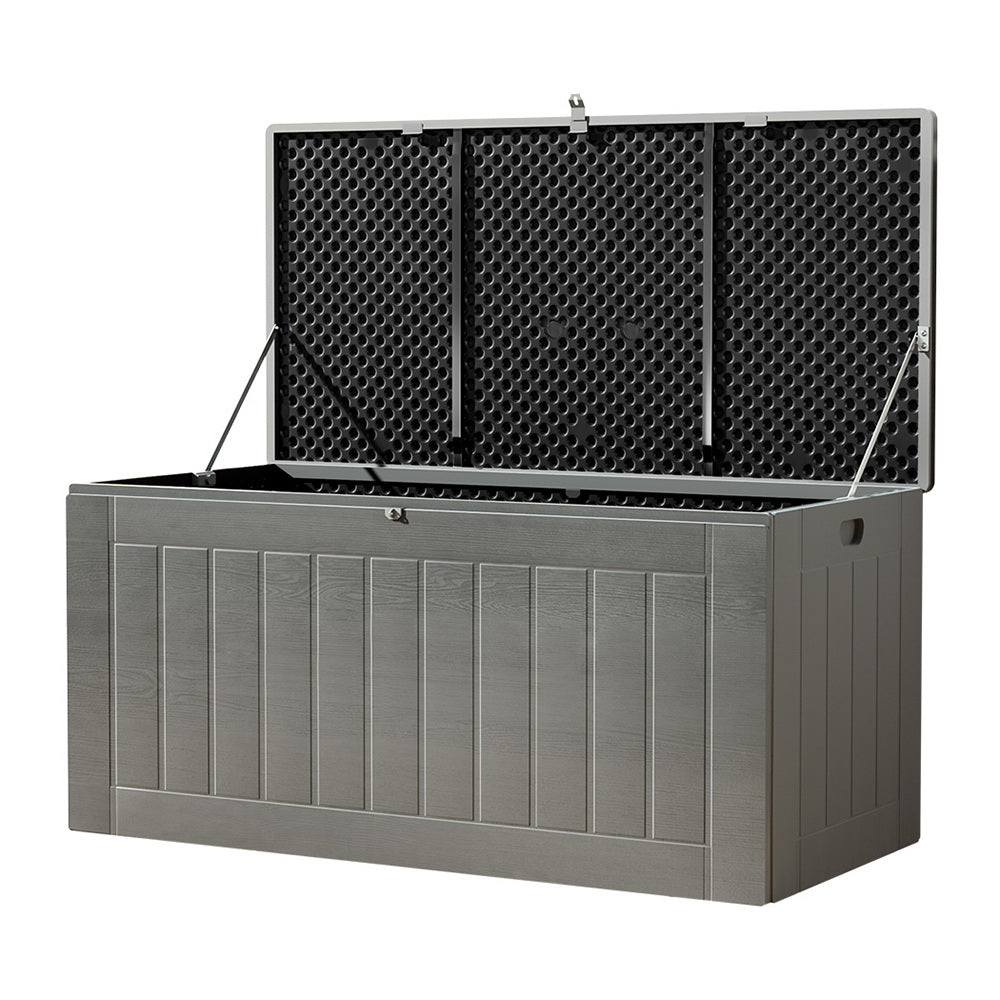 Gardeon Outdoor Storage Box 830L | Bench Seat Lockable Garden Tool Shed