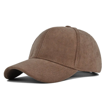 Retro Suede Baseball Cap | Adjustable Hip Hop Snapback Sun Visor