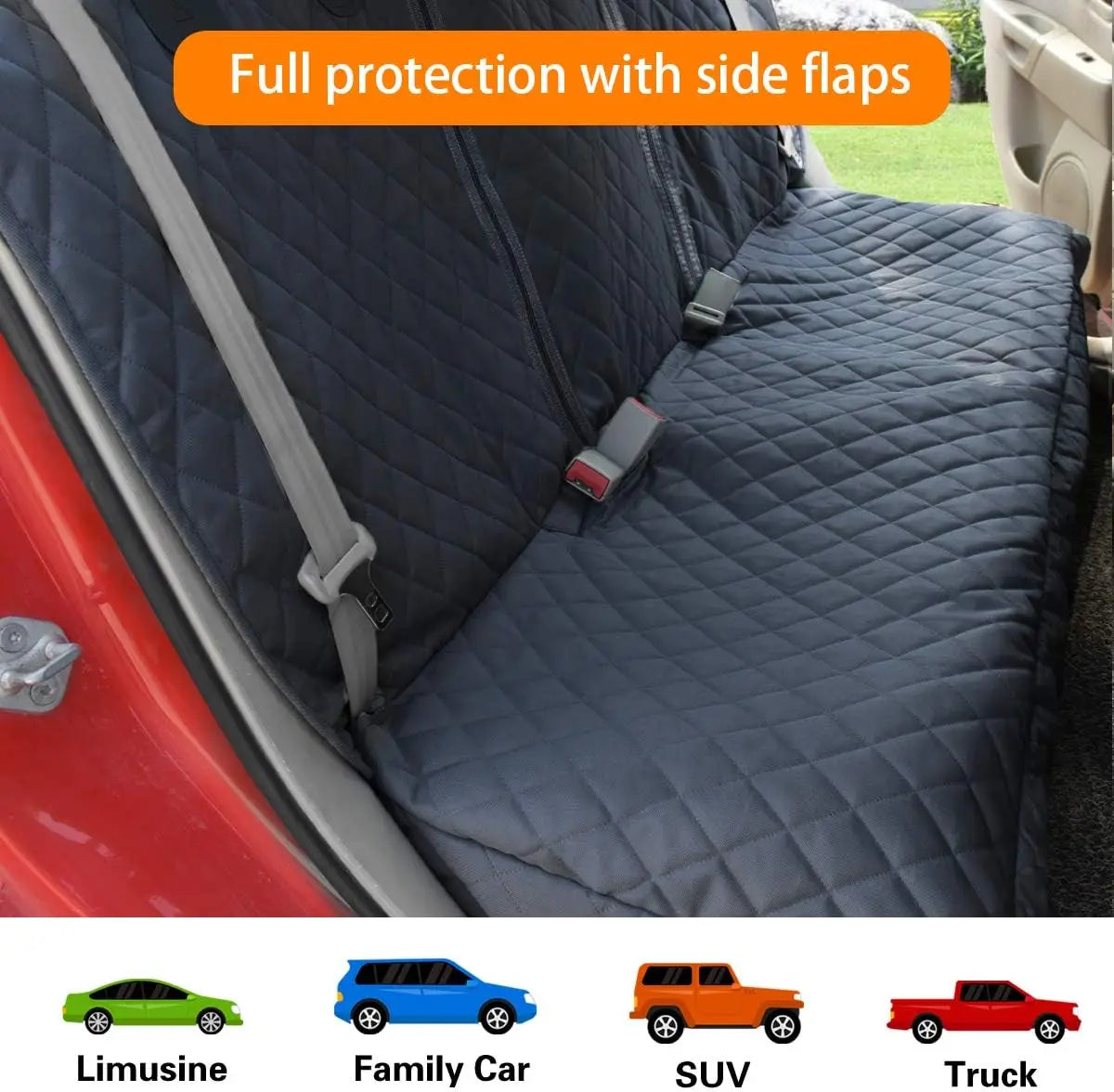 Dog Car Seat Cover - Waterproof Nonslip Pet Hammock for SUV