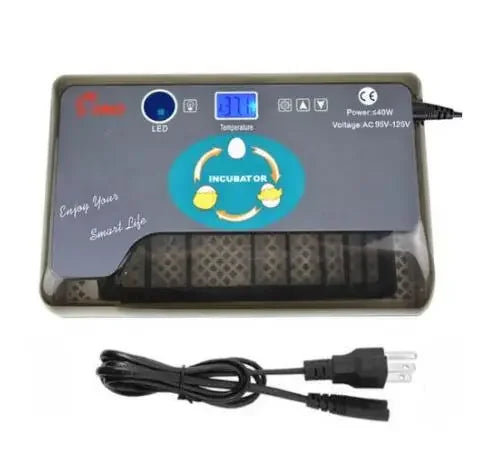 12 Egg Digital Automatic Incubator - Clear View Hatcher for Poultry