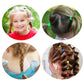 Thick Colourful Nylon Elastic Hair Ties | Kids Seamless Scrunchie Set
