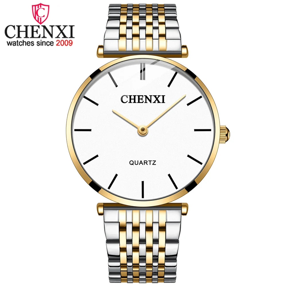 Men's Full Steel Quartz Watch | Luxury Waterproof Business Sport ID