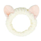 Rabbit Ear Face Wash Headband - Soft Elastic Makeup Hairband