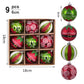 9-Piece 6cm Christmas Ball Ornaments - Shatterproof Baubles