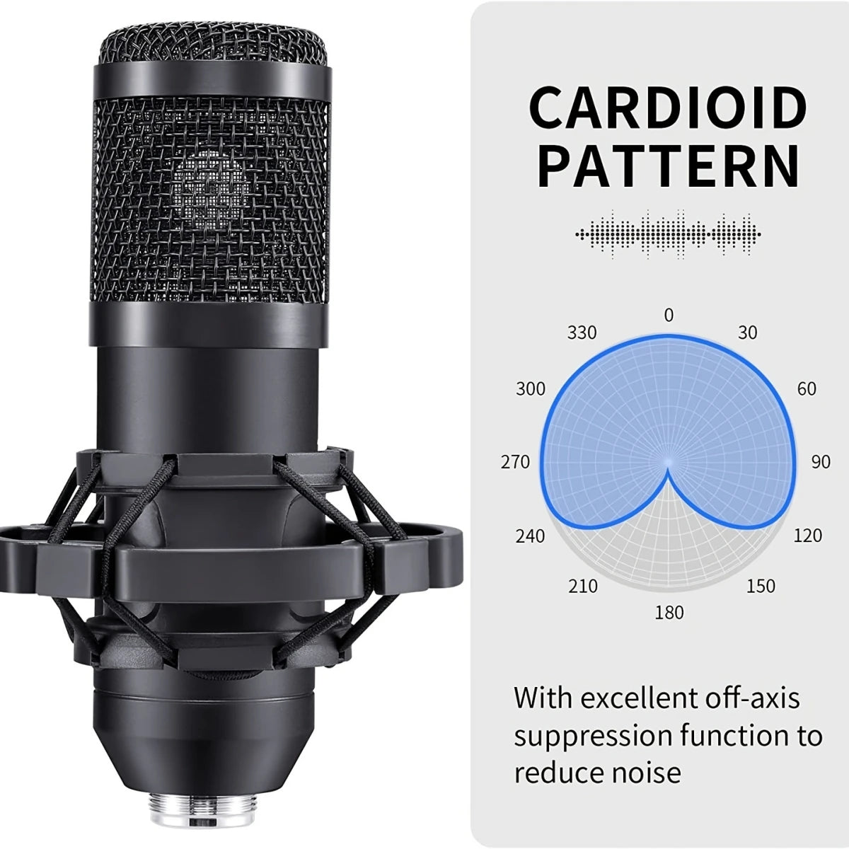Professional Studio Microphone Kit - Scissor Arm Shock Mount