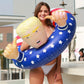 85cm Creative Spoof Pool Float - Hilarious Floating Lounge Chair