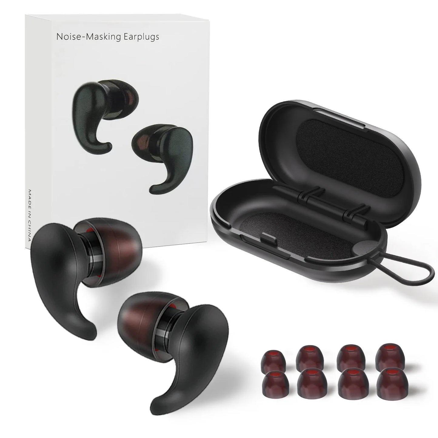 Reusable Silicone Ear Plugs | Noise Cancelling Travel & Focus Soft Set