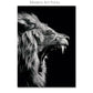 Black & White Lion Canvas Painting | Modern Animal Wall Art Mural Print