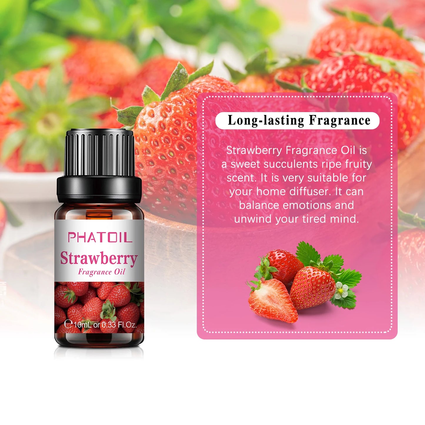 10ml Fruity Fragrance Oil - Refreshing Aromatherapy Aroma Oil