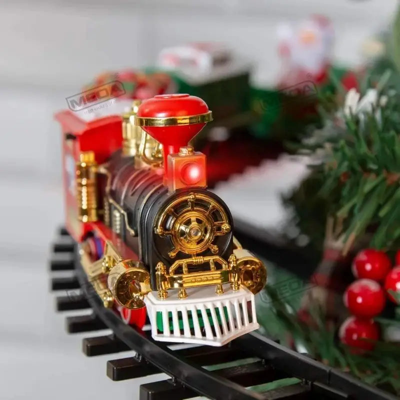 Electric Christmas Tree Railway Train Set - Sound & Light
