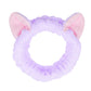 Rabbit Ear Face Wash Headband - Soft Elastic Makeup Hairband