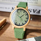 Wooden Watch with Leather Strap | Handmade Eco-Friendly Quartz Gift