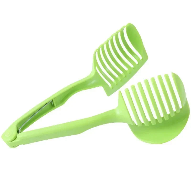 Handheld Slicing Tongs | Tomato, Lemon & Onion Kitchen Slicer Guide