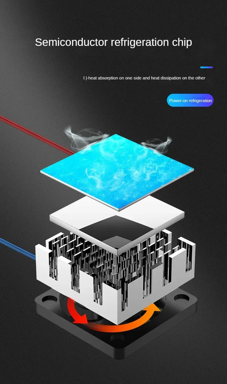 Mobile Phone Radiator Gamepad - Quick-Cooling Semiconductor Fan