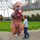Funny Blow Up Triceratops Inflatable Dinosaur Costume - Adult Outfit