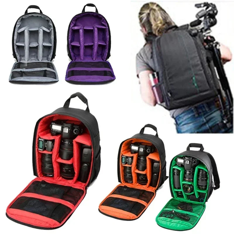 Outdoor DSLR Camera Backpack | Waterproof Padded Case with Tripod Holder