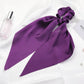 Scarf Pony Tail Scrunchie | Long Ribbon Bow Elastic Hair Tie