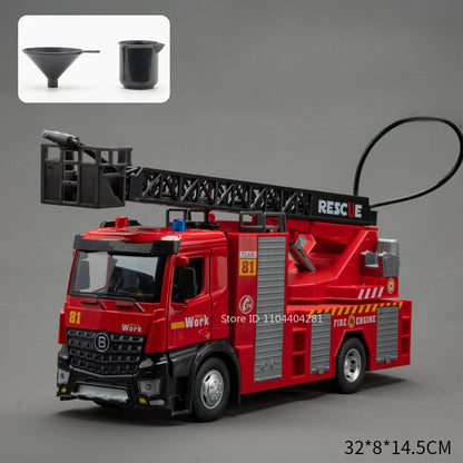 1:18 Alloy Garbage Truck Toy | Electric Sanitation Car Lights & Sound